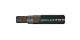 Два гидравлических шланга с текстильной косичкой EN 854 2TE Два гидравлических шланга с текстильной косичкой EN 854 2TE