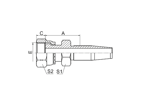 24218D ORFS ВНУТРЕННЯЯ ПЛОСКАЯ УПЛОТНИТЕЛЬНАЯ РЕЗЬБА ДВОЙНОЙ ШЕСТИГРАННИК 24218D ORFS ВНУТРЕННЯЯ ПЛОСКАЯ УПЛОТНИТЕЛЬНАЯ РЕЗЬБА ДВОЙНОЙ ШЕСТИГРАННИК