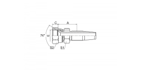 26718D JIC КОНУСНОЕ УПЛОТНЕНИЕ 74° 26718D JIC КОНУСНОЕ УПЛОТНЕНИЕ 74°