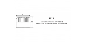 00110 НАКОНЕЧНИК ДЛЯ ШЛАНГА SAE100R1AT/EN 853 1SN