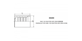 00200 НАКОНЕЧНИК ДЛЯ SAE 100 R2AT/EN 853 2SN ШЛАНГ