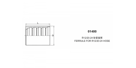 01400 НАКОНЕЧНИК ДЛЯ ШЛАНГА R12/20-24 01400 НАКОНЕЧНИК ДЛЯ ШЛАНГА R12/20-24