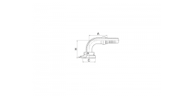 87391-H ФЛАНЕЦ SAE 90°, 3000 PSI