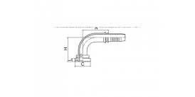 88191 90° ФЛАНЕЦ JIS