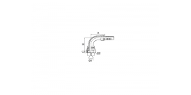 22691 90°BSP ВНУТРЕННЯЯ РЕЗЬБА 60° КОНУС