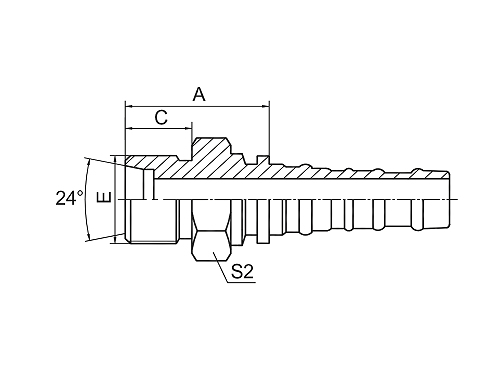 10513 МЕТРИЧЕСКАЯ НАРУЖНАЯ РЕЗЬБА 24° КОНУСНОЕ УПЛОТНЕНИЕ ВЫСОКАЯ ТВЕРДОСТЬ 10513 МЕТРИЧЕСКАЯ НАРУЖНАЯ РЕЗЬБА 24° КОНУСНОЕ УПЛОТНЕНИЕ ВЫСОКАЯ ТВЕРДОСТЬ