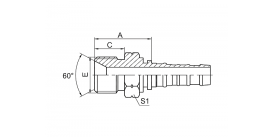 12613 BSP НАРУЖНАЯ КОНУСНАЯ УПЛОТНИТЕЛЬНАЯ РЕЗЬБА 60° 12613 BSP НАРУЖНАЯ КОНУСНАЯ УПЛОТНИТЕЛЬНАЯ РЕЗЬБА 60°