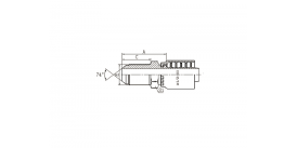 16711LY JIC НАРУЖНЫЙ КОНУС 74°