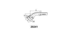 20241 45° метрическая внутренняя резьба плоское уплотнение 20241 45° метрическая внутренняя резьба плоское уплотнение