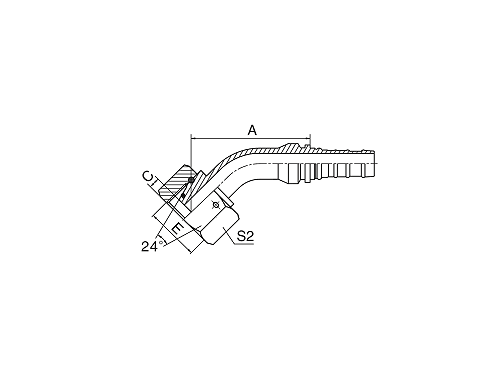 20543-W 45° метрическая внутренняя резьба 24° конусное уплотнительное кольцо выс. 20543-W 45° метрическая внутренняя резьба 24° конусное уплотнительное кольцо выс.