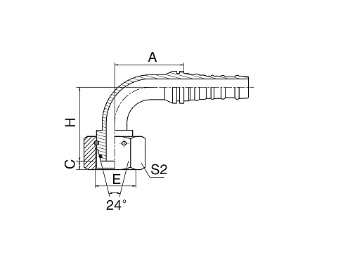 20593-W 90° метрическая внутренняя резьба 24° конусное уплотнительное кольцо выс. т. 20593-W 90° метрическая внутренняя резьба 24° конусное уплотнительное кольцо выс. т.
