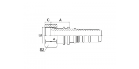 24213-W ORFS ПЛОСКОЕ УПЛОТНЕНИЕ С ВНУТРЕННЕЙ РЕЗЬБОЙ 24213-W ORFS ПЛОСКОЕ УПЛОТНЕНИЕ С ВНУТРЕННЕЙ РЕЗЬБОЙ