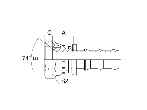 26710 JIC КОНУСНОЕ УПЛОТНЕНИЕ 74° 26710 JIC КОНУСНОЕ УПЛОТНЕНИЕ 74°