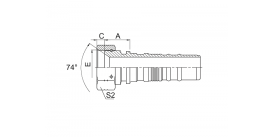 26713-W JIC КОНУСНОЕ УПЛОТНЕНИЕ 74° 26713-W JIC КОНУСНОЕ УПЛОТНЕНИЕ 74°