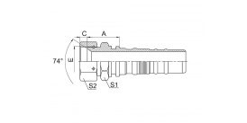 26713D-W JIC КОНУСНОЕ УПЛОТНЕНИЕ 74° 26713D-W JIC КОНУСНОЕ УПЛОТНЕНИЕ 74°