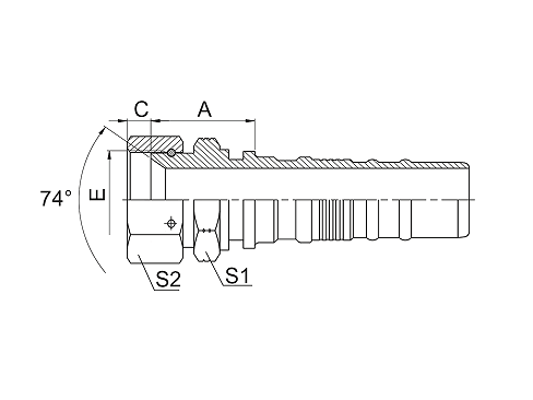 26713D-W JIC КОНУСНОЕ УПЛОТНЕНИЕ 74°