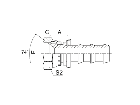 27810 SAE КОНУСНОЕ УПЛОТНЕНИЕ С ВНУТРЕННЕЙ РЕЗЬБОЙ 90° 27810 SAE КОНУСНОЕ УПЛОТНЕНИЕ С ВНУТРЕННЕЙ РЕЗЬБОЙ 90°