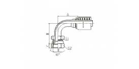 29691Y 90° JIS GAS ВНУТРЕННЯЯ РЕЗЬБА 60° КОНУСНОЕ УПЛОТНЕНИЕ 29691Y 90° JIS GAS ВНУТРЕННЯЯ РЕЗЬБА 60° КОНУСНОЕ УПЛОТНЕНИЕ