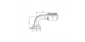 87391Y 90° ФЛАНЕЦ SAE 3000PSI 87391Y 90° ФЛАНЕЦ SAE 3000PSI