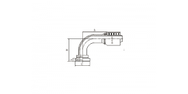 88191Y 90°JIS ФЛАНЕЦ
