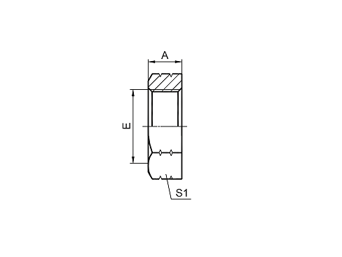 8J-OG SAE O-RING Стопорная гайка