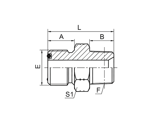 1FN ORFS НАРУЖНОЕ УПЛОТНИТЕЛЬНОЕ КОЛЬЦО / NPT НАРУЖНОЕ 1FN ORFS НАРУЖНОЕ УПЛОТНИТЕЛЬНОЕ КОЛЬЦО / NPT НАРУЖНОЕ