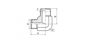 1FN9 90° КОЛЕНЧАТЫЙ ORFS НАРУЖНАЯ РЕЗЬБА УПЛОТНИТЕЛЬНОЕ КОЛЬЦО / НАРУЖНАЯ NPT 1FN9 90° КОЛЕНЧАТЫЙ ORFS НАРУЖНАЯ РЕЗЬБА УПЛОТНИТЕЛЬНОЕ КОЛЬЦО / НАРУЖНАЯ NPT
