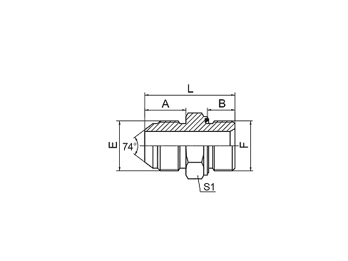 1JB-WD JIC НАРУЖНЫЙ КОНУС 74° / BSP НАРУЖНАЯ УПЛОТНИТЕЛЬНАЯ РЕЗЬБА 1JB-WD JIC НАРУЖНЫЙ КОНУС 74° / BSP НАРУЖНАЯ УПЛОТНИТЕЛЬНАЯ РЕЗЬБА