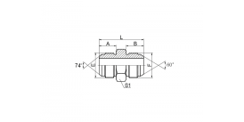 1JK JIC НАРУЖНАЯ РЕЗЬБА 74°/JIS МЕТРИЧЕСКАЯ НАРУЖНАЯ РЕЗЬБА 60° 1JK JIC НАРУЖНАЯ РЕЗЬБА 74°/JIS МЕТРИЧЕСКАЯ НАРУЖНАЯ РЕЗЬБА 60°