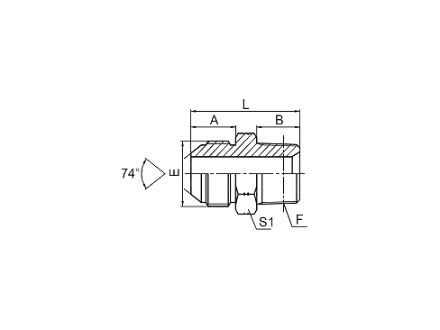 1JN JIC НАРУЖНАЯ РЕЗЬБА КОНУС 74° / NPT НАРУЖНАЯ РЕЗЬБА 1JN JIC НАРУЖНАЯ РЕЗЬБА КОНУС 74° / NPT НАРУЖНАЯ РЕЗЬБА