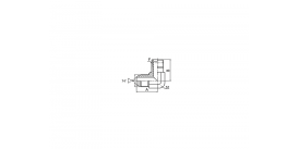 1JN9-L 90° JIC НАРУЖНАЯ РЕЗЬБА КОНУС 74°/ДЛИННАЯ NPT НАРУЖНАЯ РЕЗЬБА