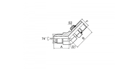 1JO4-OG КОЛЕНО 45° JIC НАРУЖНАЯ РЕЗЬБА КОНУС 74° / УПЛОТНИТЕЛЬНОЕ КОЛЬЦО SAE СЕРИЯ L ISO 11926-3 1JO4-OG КОЛЕНО 45° JIC НАРУЖНАЯ РЕЗЬБА КОНУС 74° / УПЛОТНИТЕЛЬНОЕ КОЛЬЦО SAE СЕРИЯ L ISO 11926-3