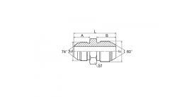 1JS JIC НАРУЖНАЯ КОНУС 74°/JIS GAS НАРУЖНАЯ 1JS JIC НАРУЖНАЯ КОНУС 74°/JIS GAS НАРУЖНАЯ