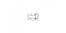 2NF NPT МУЖСКОЙ / ORFS ЖЕНСКИЙ 2NF NPT МУЖСКОЙ / ORFS ЖЕНСКИЙ