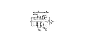 2OB SAE O-RING BOSS/BSP FEMALE 60° КОНУС 2OB SAE O-RING BOSS/BSP FEMALE 60° КОНУС