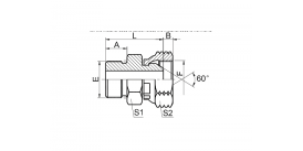 2OU SAE O-RING BOSS L-SERIES ISO 11926-3 / NPSM FEMALE 60° КОНУС 2OU SAE O-RING BOSS L-SERIES ISO 11926-3 / NPSM FEMALE 60° КОНУС