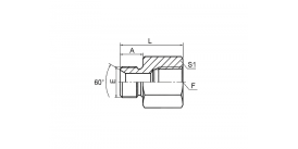 5BN BSP НАРУЖНАЯ РЕЗЬБА ДВОЙНОГО ИСПОЛЬЗОВАНИЯ ДЛЯ КОНУСНОГО СЕДЛА 60° ИЛИ СВАРНОГО УПЛОТНЕНИЯ / NPT ВНУТРЕННЯЯ РЕЗЬБА 5BN BSP НАРУЖНАЯ РЕЗЬБА ДВОЙНОГО ИСПОЛЬЗОВАНИЯ ДЛЯ КОНУСНОГО СЕДЛА 60° ИЛИ СВАРНОГО УПЛОТНЕНИЯ / NPT ВНУТРЕННЯЯ РЕЗЬБА