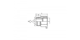5JB JIC НАРУЖНАЯ КОНУС 74°/ВНУТРЕННЯЯ РЕЗЬБА BSP 5JB JIC НАРУЖНАЯ КОНУС 74°/ВНУТРЕННЯЯ РЕЗЬБА BSP