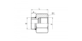 5OB SAE НАРУЖНОЕ УПЛОТНИТЕЛЬНОЕ КОЛЬЦО /BSP ВНУТРЕННЕЕ 5OB SAE НАРУЖНОЕ УПЛОТНИТЕЛЬНОЕ КОЛЬЦО /BSP ВНУТРЕННЕЕ