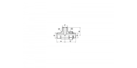 AFFO-OG ORFS MALE O-RING / SAE O-RING BOSS S-SERIES ISO 11926-2 RUN TEE AFFO-OG ORFS MALE O-RING / SAE O-RING BOSS S-SERIES ISO 11926-2 RUN TEE