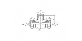 AB BSP НАРУЖНАЯ 60° СЕДЛОВАЯ ТРОЙНИК AB BSP НАРУЖНАЯ 60° СЕДЛОВАЯ ТРОЙНИК