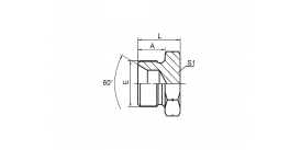 4B BSP НАРУЖНАЯ ДВОЙНАЯ РЕЗЬБА ДЛЯ КОНУСНОГО СЕДЛА 60° ИЛИ ПРОБКИ С ПРИКЛЕЕННЫМ УПЛОТНЕНИЕМ 4B BSP НАРУЖНАЯ ДВОЙНАЯ РЕЗЬБА ДЛЯ КОНУСНОГО СЕДЛА 60° ИЛИ ПРОБКИ С ПРИКЛЕЕННЫМ УПЛОТНЕНИЕМ