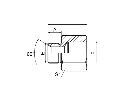 5B BSP НАРУЖНАЯ ДВОЙНОГО ИСПОЛЬЗОВАНИЯ ДЛЯ КОНУСНОГО СЕДЛА 60° ИЛИ СВАРНОГО УПЛОТНЕНИЯ / BSP ВНУТРЕННЯЯ ISO 1179 5B BSP НАРУЖНАЯ ДВОЙНОГО ИСПОЛЬЗОВАНИЯ ДЛЯ КОНУСНОГО СЕДЛА 60° ИЛИ СВАРНОГО УПЛОТНЕНИЯ / BSP ВНУТРЕННЯЯ ISO 1179