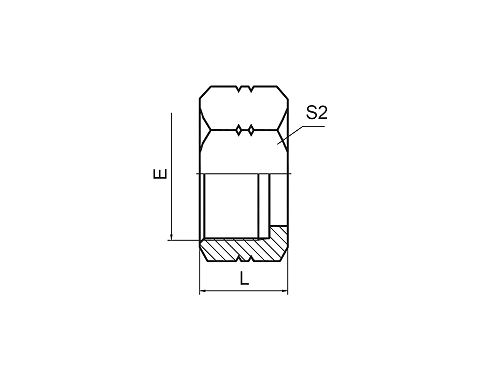 ГАЙКА КОНЦА ТРУБКИ NB200-F ORFS ГАЙКА КОНЦА ТРУБКИ NB200-F ORFS