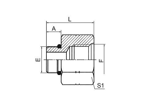 5O SAE УПЛОТНИТЕЛЬНОЕ КОЛЬЦО ВТУЛКА L-СЕРИИ ISO 11926-3 / SAE ВНУТРЕННЯЯ РЕЗЬБА ISO 11926-1 5O SAE УПЛОТНИТЕЛЬНОЕ КОЛЬЦО ВТУЛКА L-СЕРИИ ISO 11926-3 / SAE ВНУТРЕННЯЯ РЕЗЬБА ISO 11926-1