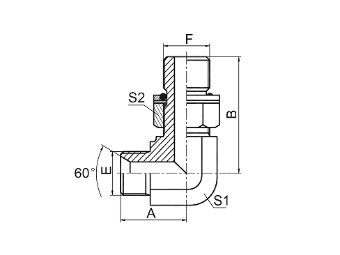 1BH9-OG 90° КОЛЕНО BSP НАРУЖНАЯ РЕЗЬБА СЕДЛО 60° / МЕТРИЧЕСКАЯ НАРУЖНАЯ РЕЗЬБА L-СЕРИЯ ISO 6149-3 1BH9-OG 90° КОЛЕНО BSP НАРУЖНАЯ РЕЗЬБА СЕДЛО 60° / МЕТРИЧЕСКАЯ НАРУЖНАЯ РЕЗЬБА L-СЕРИЯ ISO 6149-3