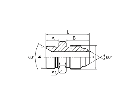 1BK BSP НАРУЖНАЯ 60° СЕДЛО/JIS МЕТРИЧЕСКАЯ НАРУЖНАЯ 60° КОНУС 1BK BSP НАРУЖНАЯ 60° СЕДЛО/JIS МЕТРИЧЕСКАЯ НАРУЖНАЯ 60° КОНУС