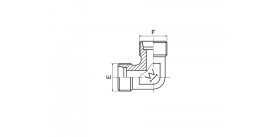 1C9 1D9 УГЛОВЫЕ ФИТИНГИ 90°