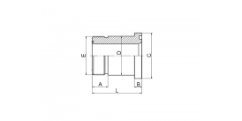 1FFS ORFS НАРУЖНОЕ УПЛОТНИТЕЛЬНОЕ КОЛЬЦО / ФЛАНЕЦ СЕРИИ S ISO 6162-2 1FFS ORFS НАРУЖНОЕ УПЛОТНИТЕЛЬНОЕ КОЛЬЦО / ФЛАНЕЦ СЕРИИ S ISO 6162-2