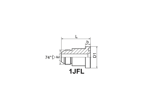 1JFL JIC НАРУЖНЫЙ КОНУС 74° / ФЛАНЕЦ СЕРИИ L ISO 6162-1 1JFL JIC НАРУЖНЫЙ КОНУС 74° / ФЛАНЕЦ СЕРИИ L ISO 6162-1